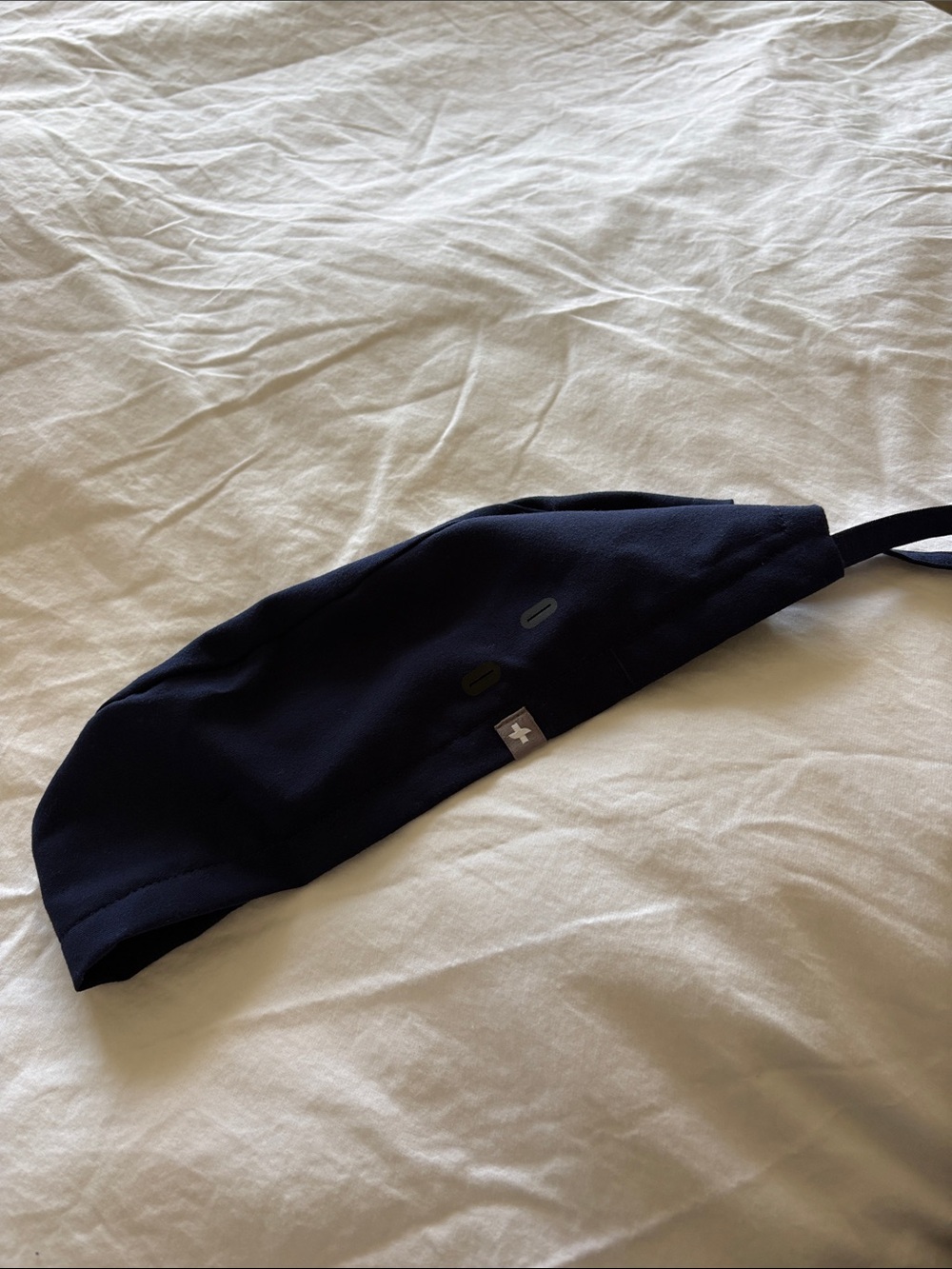 FIGS Unisex Navy Modern Scrub Cap with Buttonholes